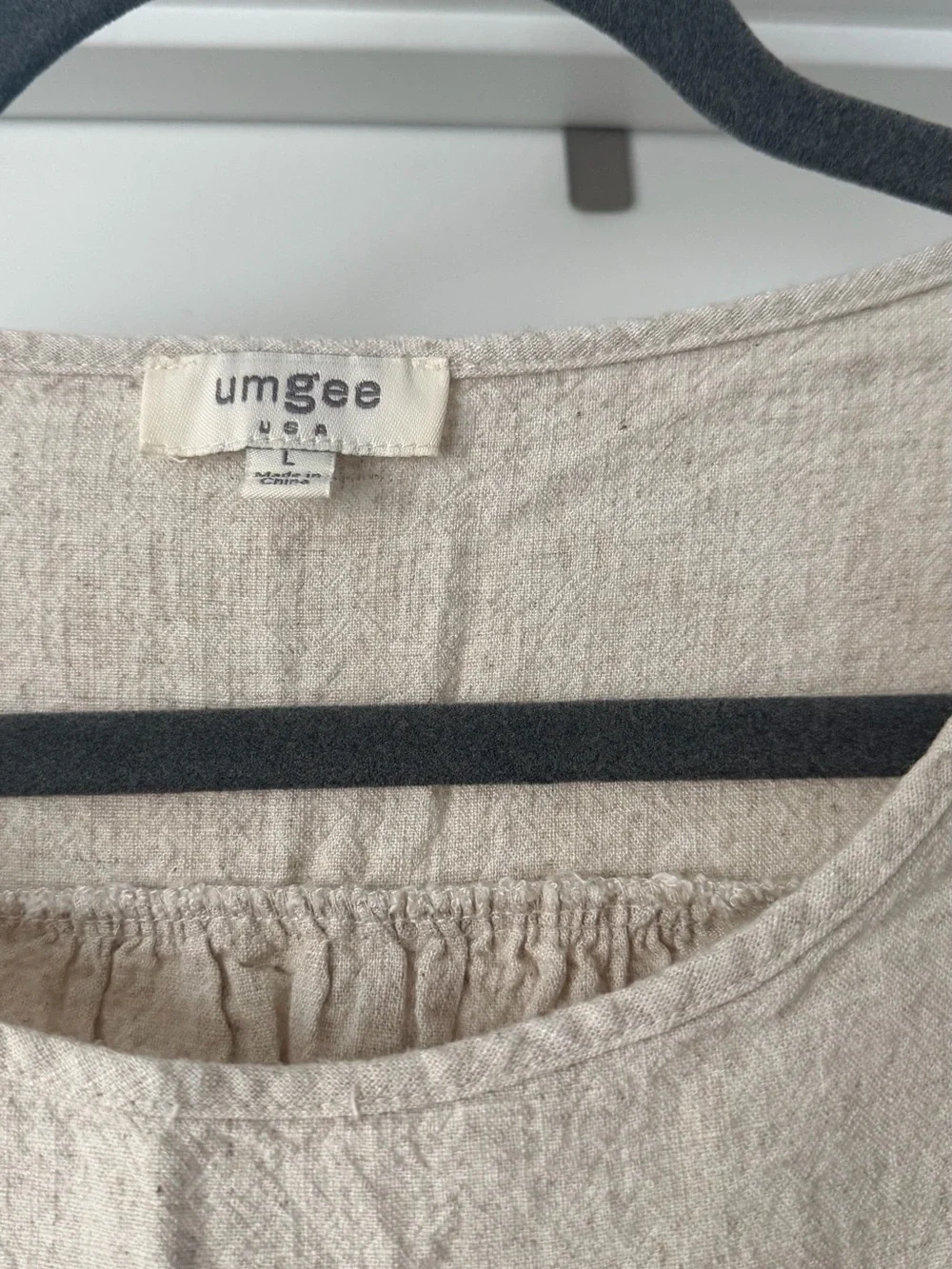 Umgee Linen Blend Oat Dress - Picture 2 of 4